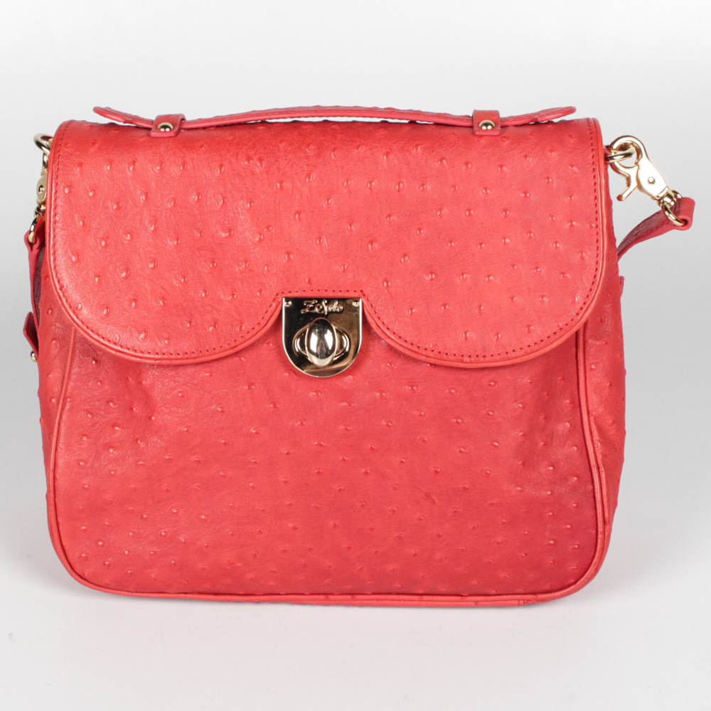 Z Spoke by Zac Posen Embossed Leather Handbag