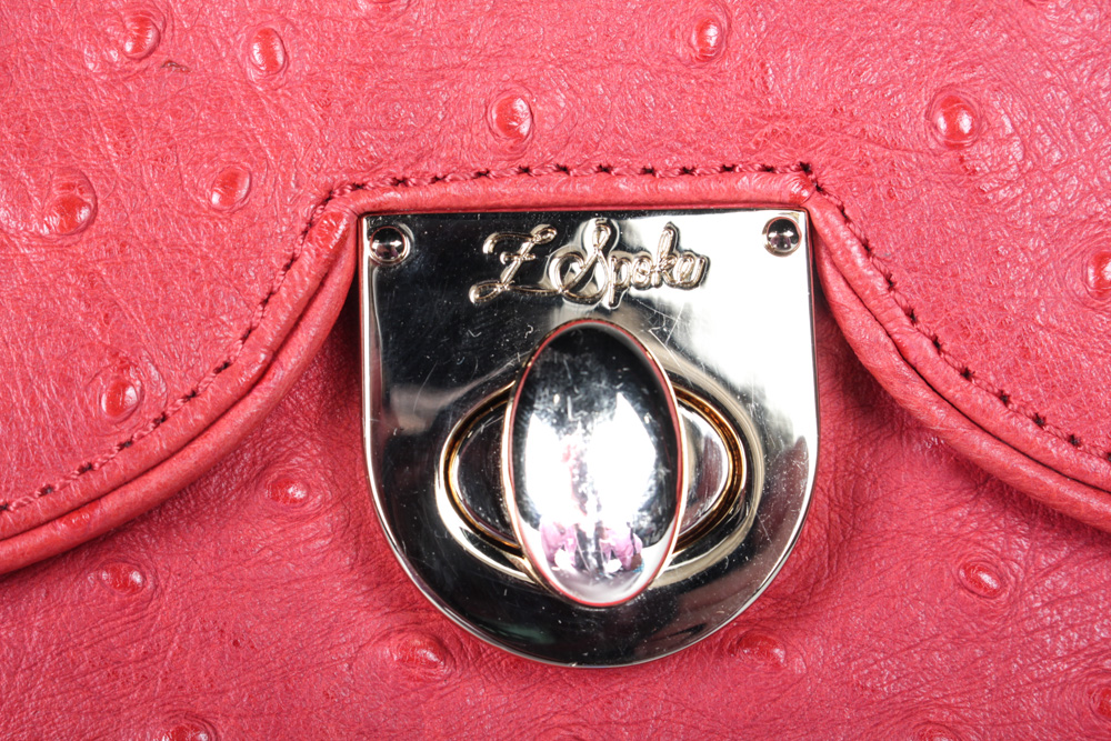 Z Spoke by Zac Posen Embossed Leather Handbag