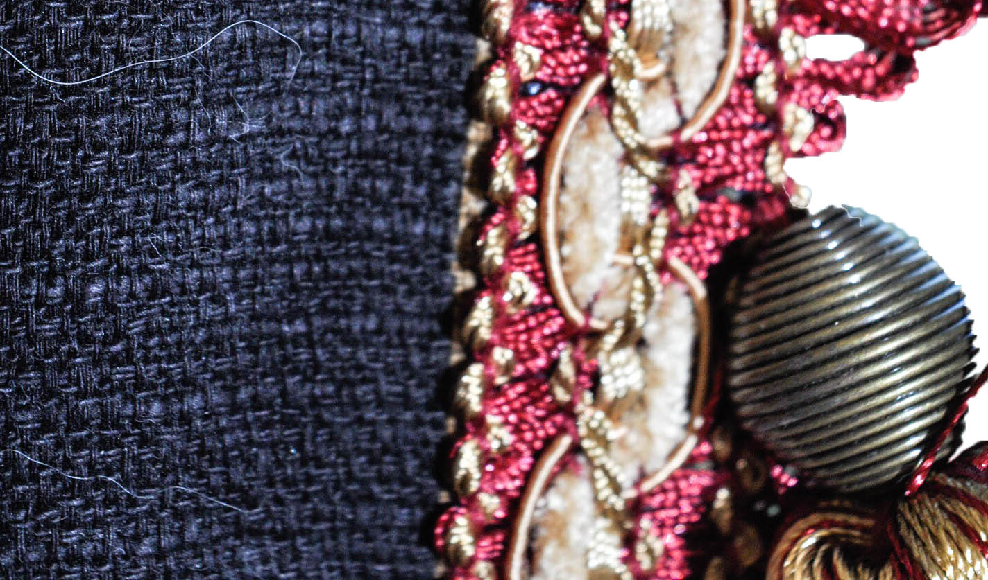 Custom Made Striped Drapery Set with Hardware