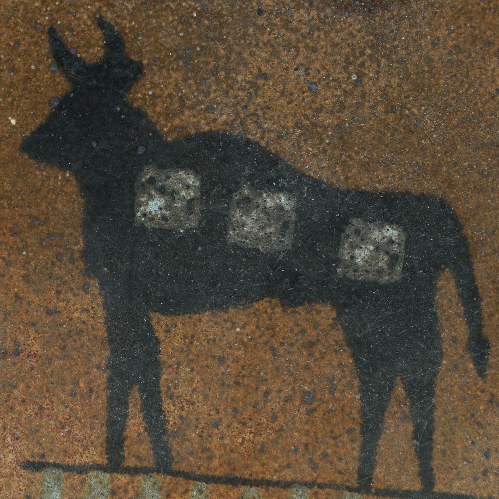 Picasso Style Bull Motif Plate