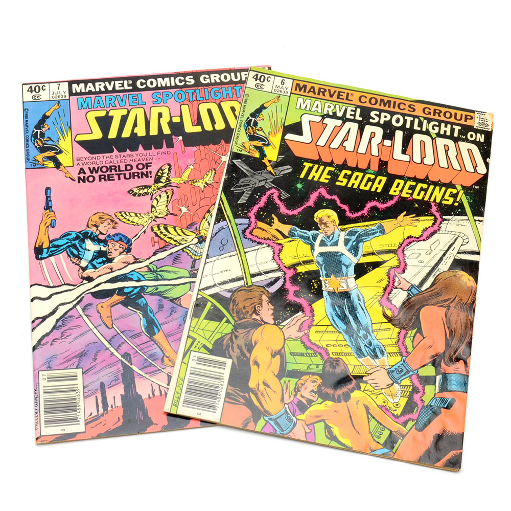 Two 1980 Star-Lord Marvel Comics