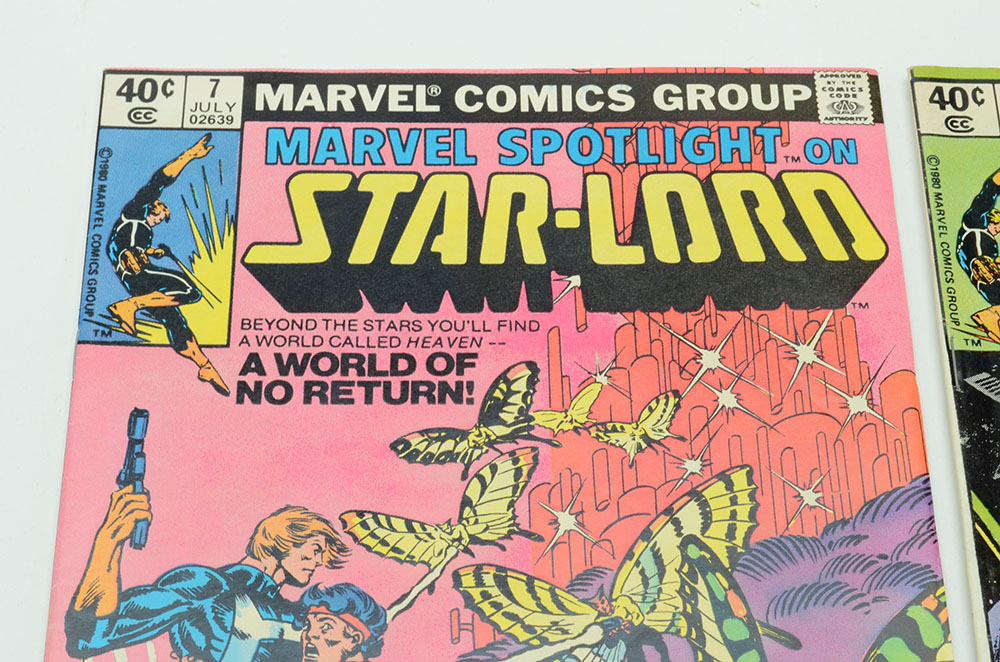 Two 1980 Star-Lord Marvel Comics