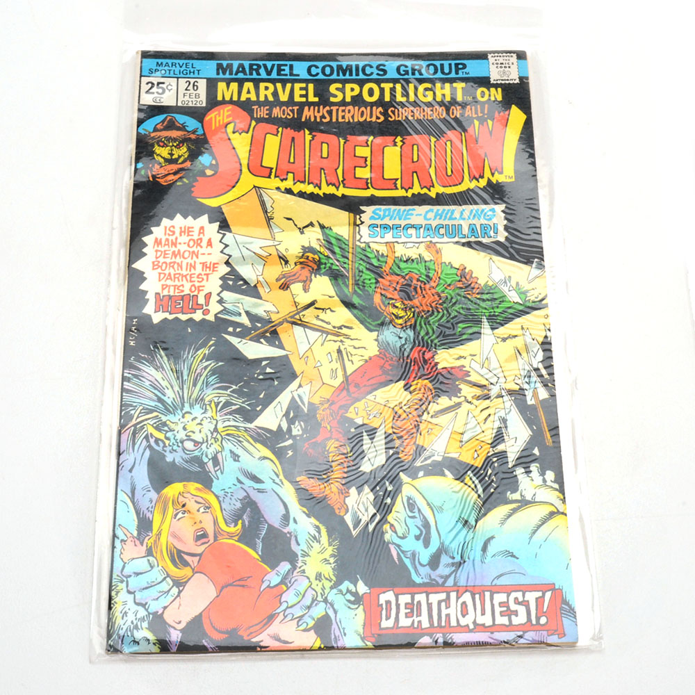 Five Vintage "Marvel Spotlight" Comics Including The Moon Knight