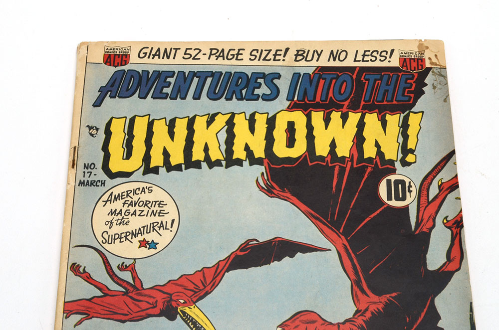 1951 "Adventures into the Unknown" #17 Issue Horror Comic Book