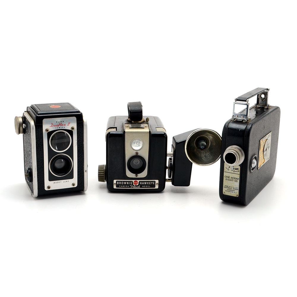 Assortment of Vintage Kodak Cameras