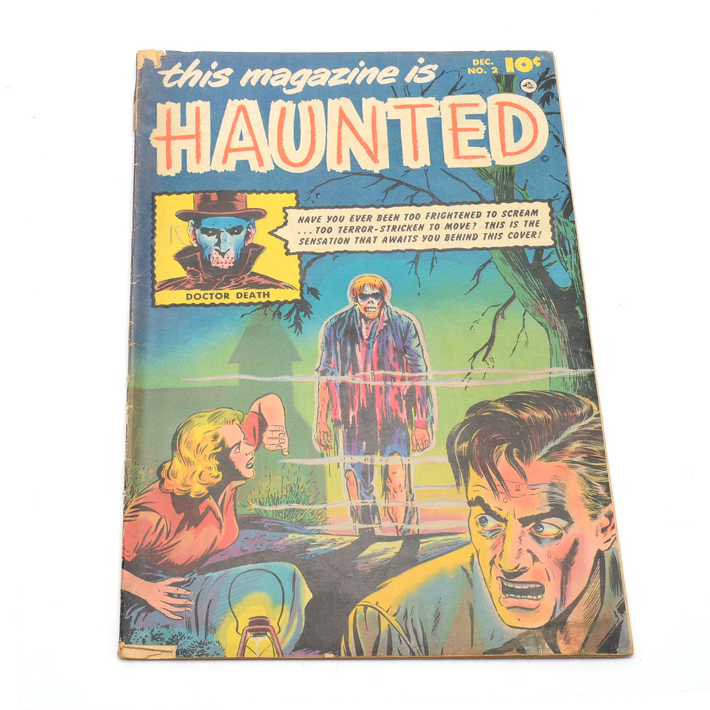 1951 Golden Age "This Magazine is Haunted" Horror Comic Book