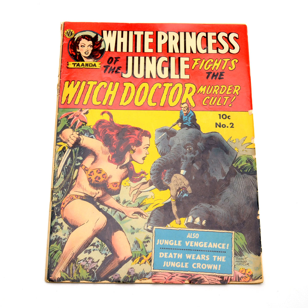 Golden Age "White Princess of the Jungle" Issue #2 Comic Book