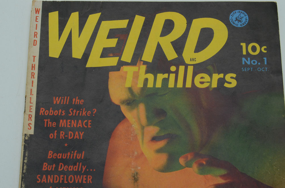 1951 Golden Age "Weird Thrillers" Issue #1 Horror Comic Book