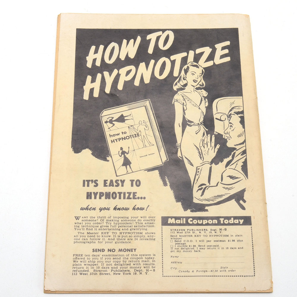 1951 Golden Age "Weird Thrillers" Issue #1 Horror Comic Book