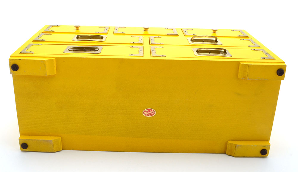 Vintage Yellow Dresser-Top Box