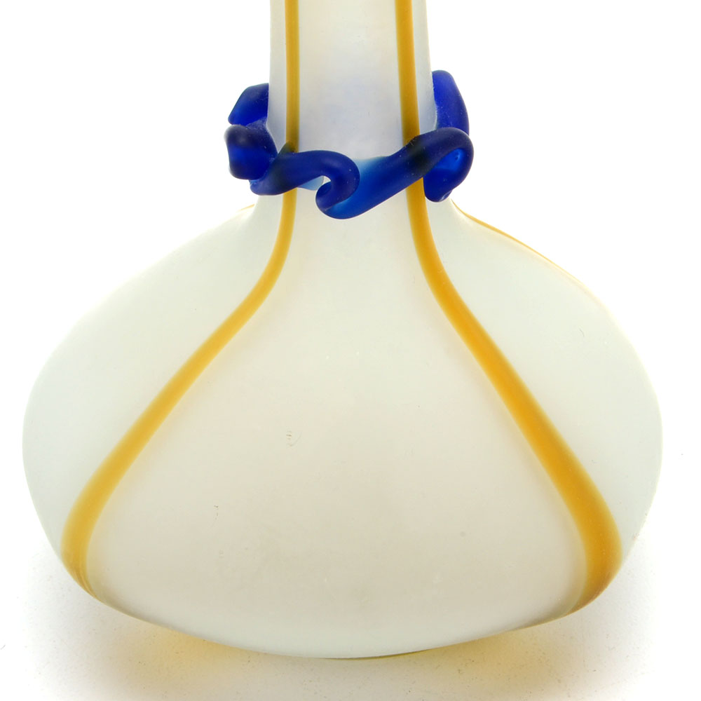 Opaque Blown Art Glass Vase