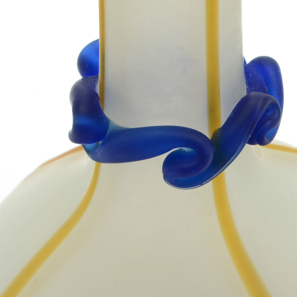 Opaque Blown Art Glass Vase