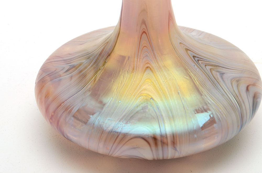 Pink Blown Art Glass Vase