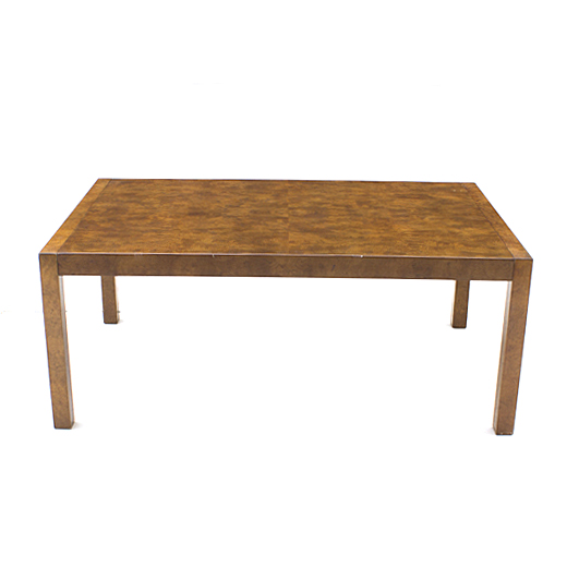 Milo Baughman Burled Walnut Dining Table