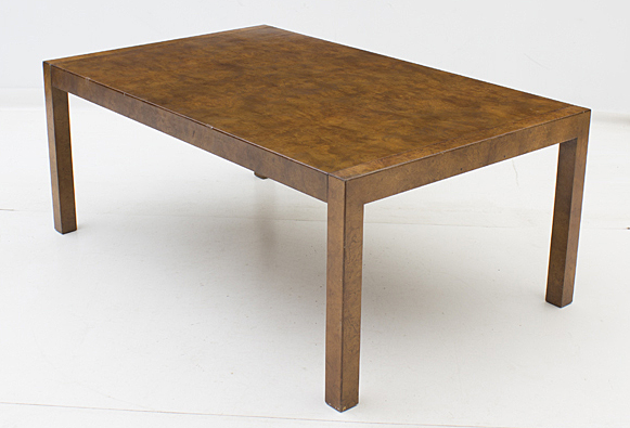 Milo Baughman Burled Walnut Dining Table