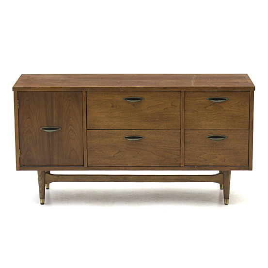 Mid Century Modern Walnut Credenza