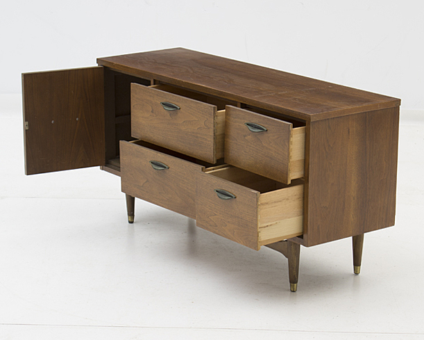 Mid Century Modern Walnut Credenza