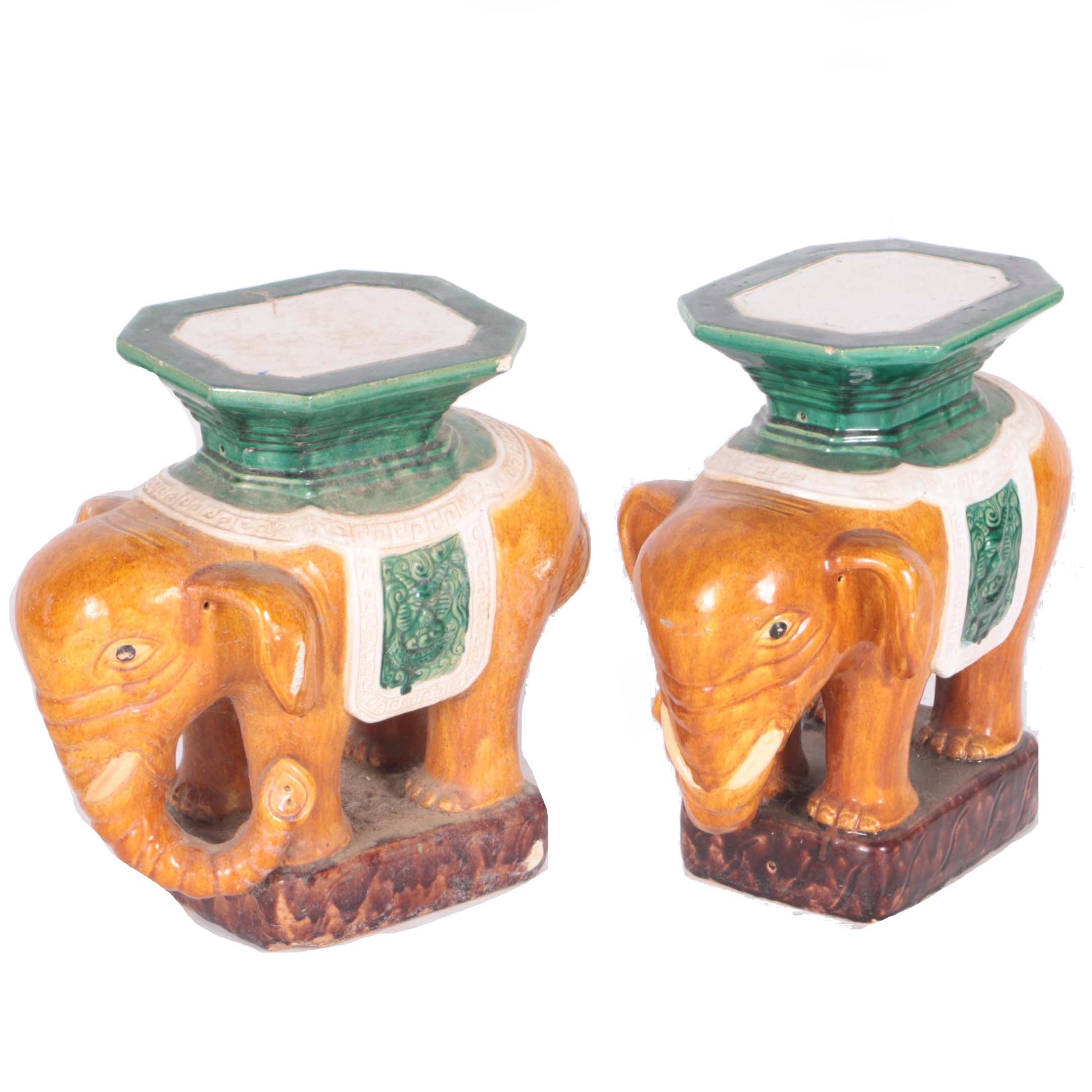 Ceramic Elephant Side Tables