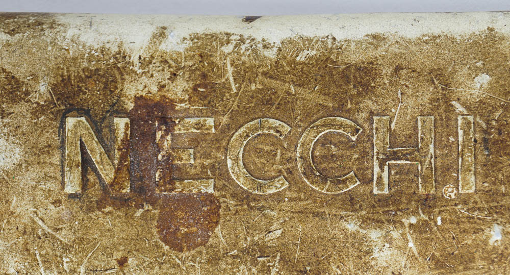 Vintage Necchi Sewing Machine with Case and Supplies