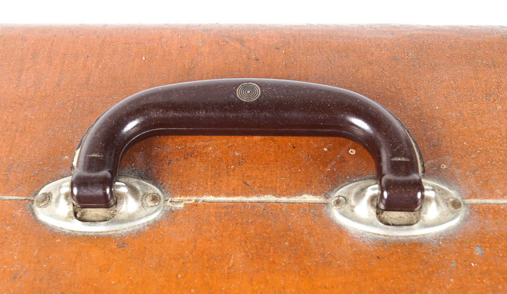 Vintage Necchi Sewing Machine with Case and Supplies