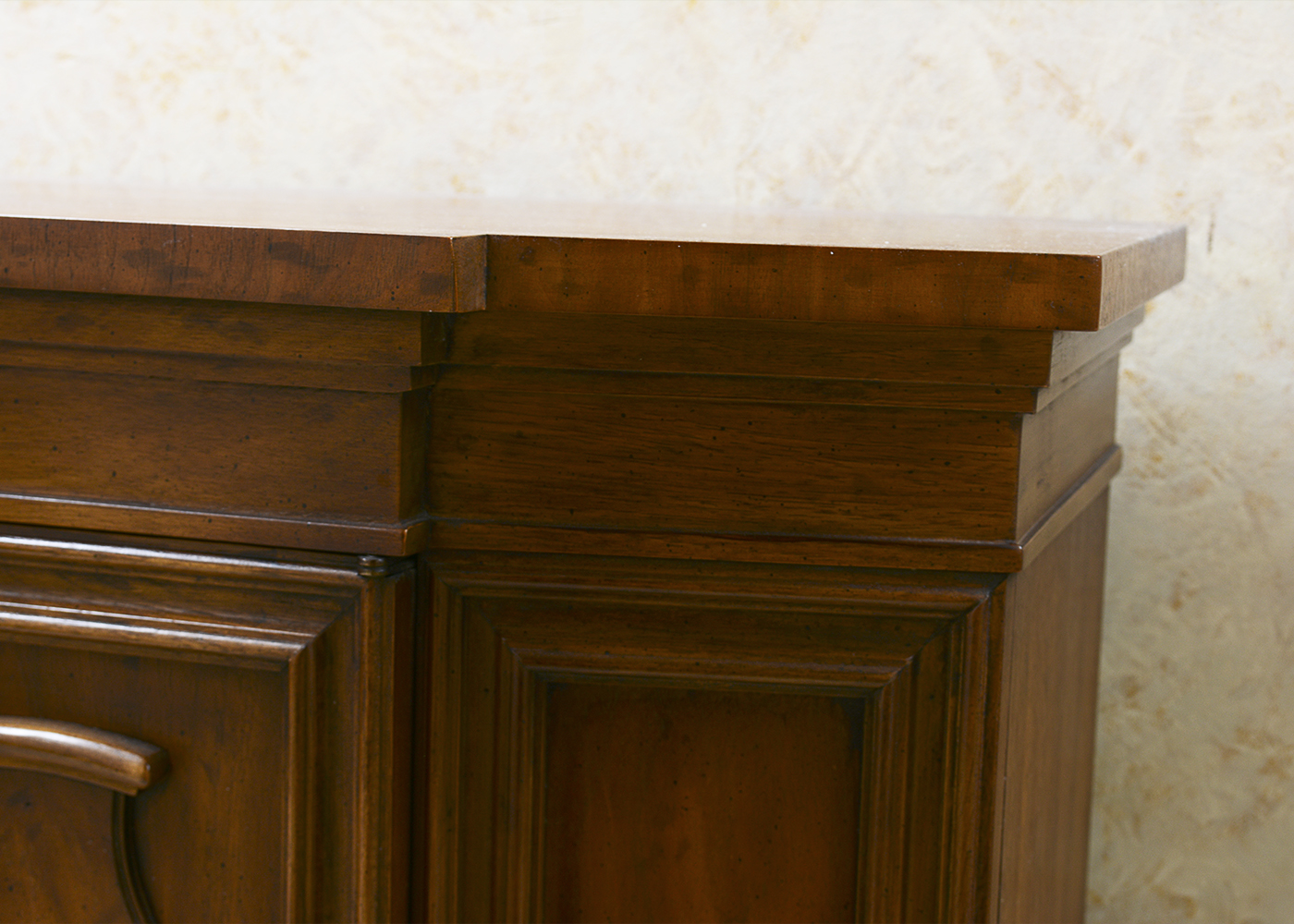 Wooden Hall Cabinet and Wall Mirror