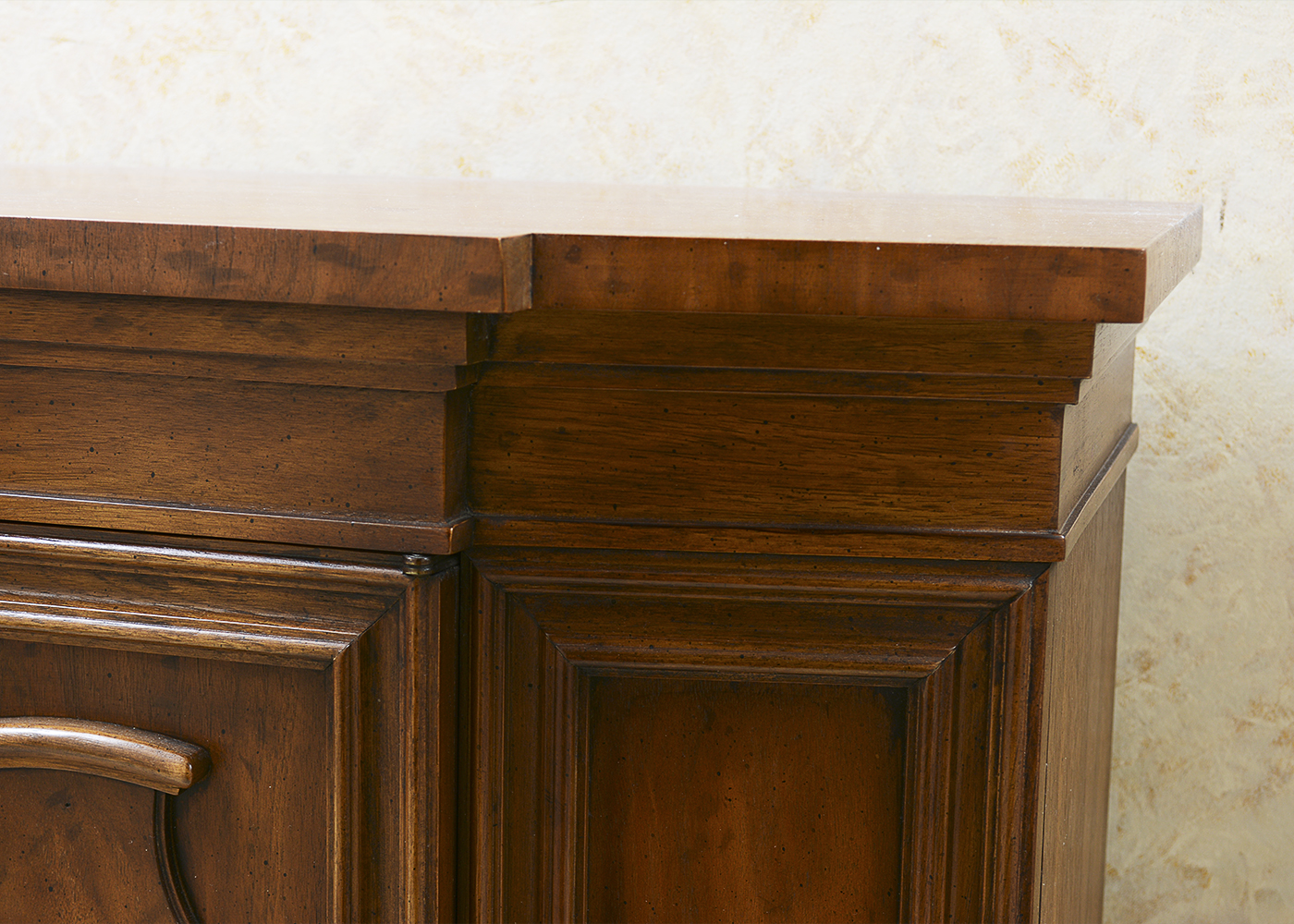 Wooden Hall Cabinet and Wall Mirror