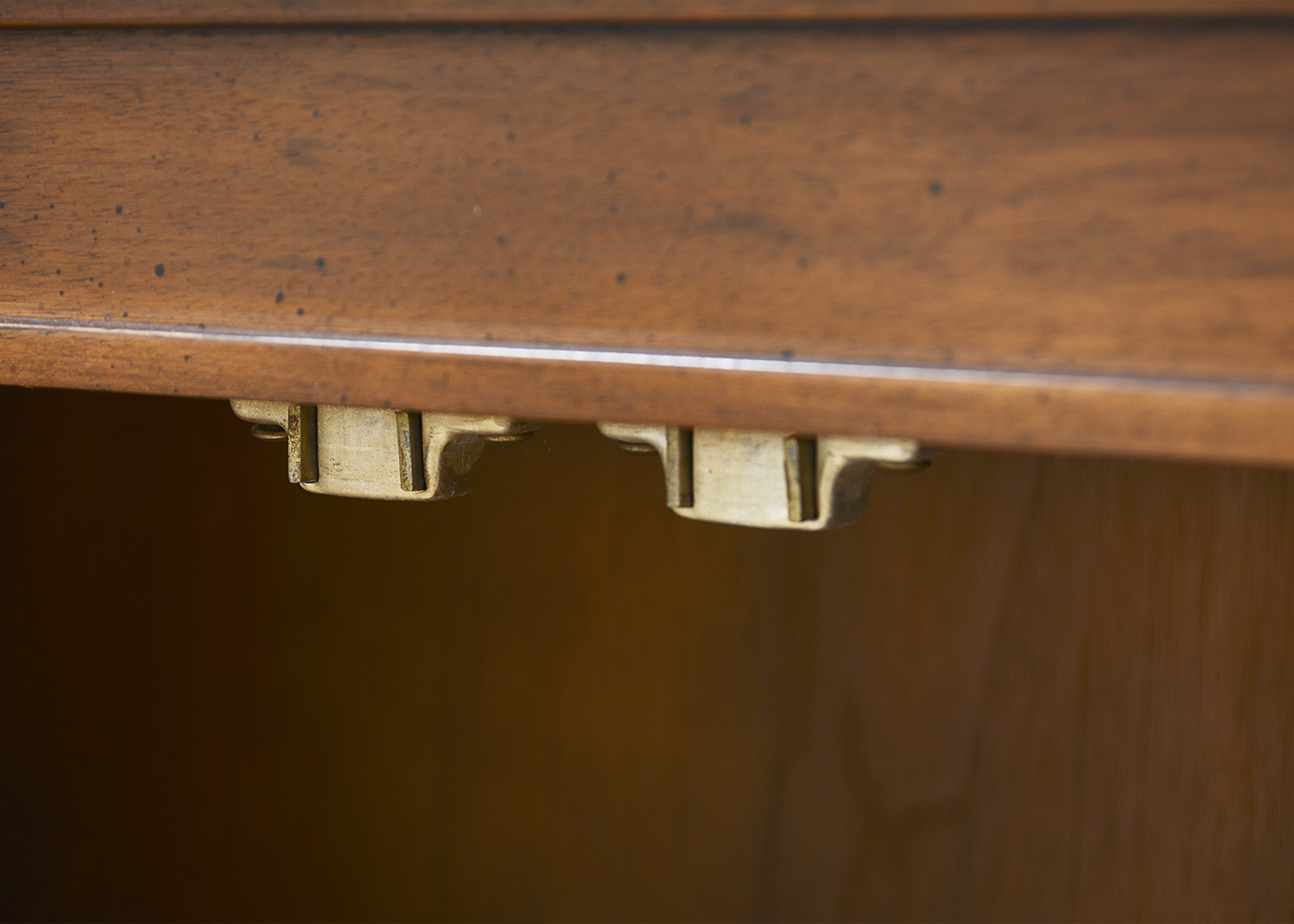 Wooden Hall Cabinet and Wall Mirror