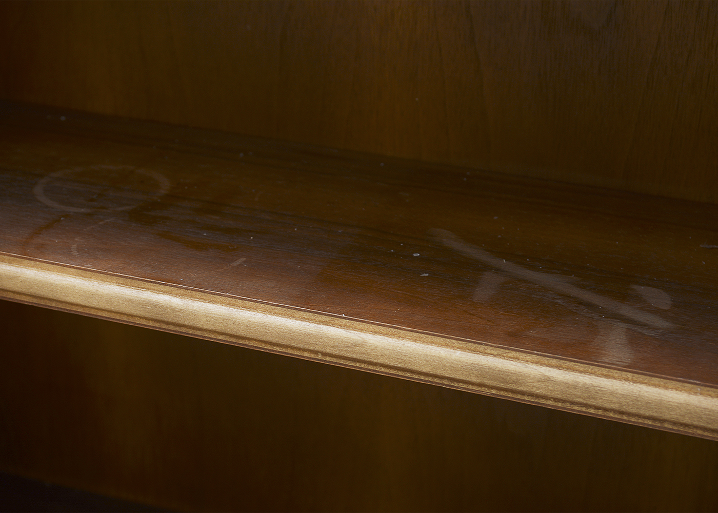 Wooden Hall Cabinet and Wall Mirror