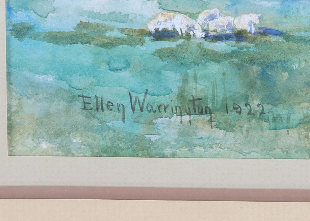 Ellen Warrington 1922 Original Watercolor
