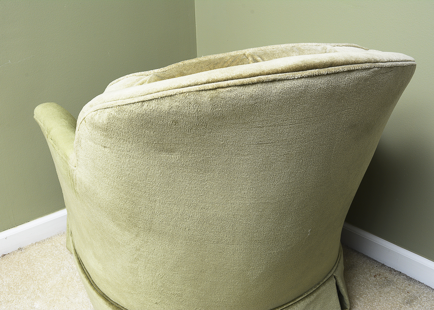 Vintage Norwalk Upholstered Swivel Rocker Armchair