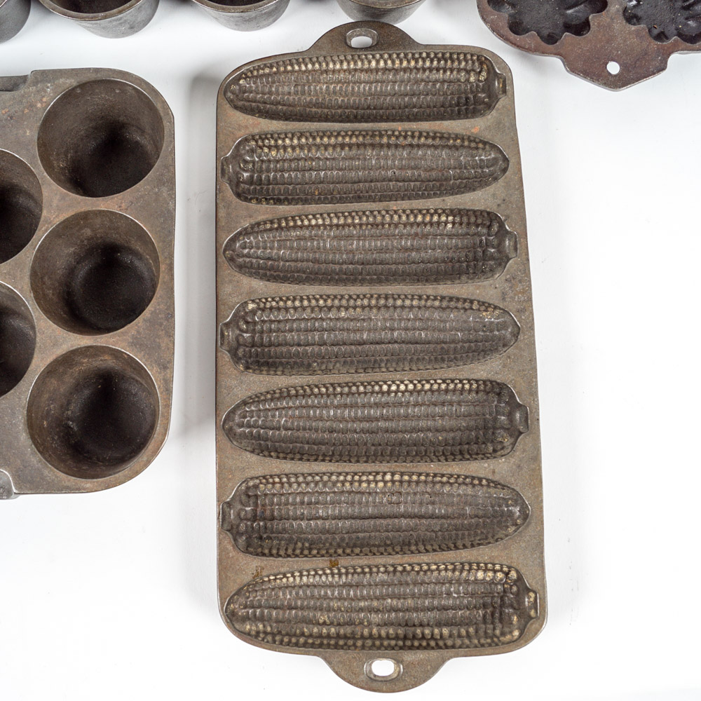 Group of Vintage Cast Iron Molds