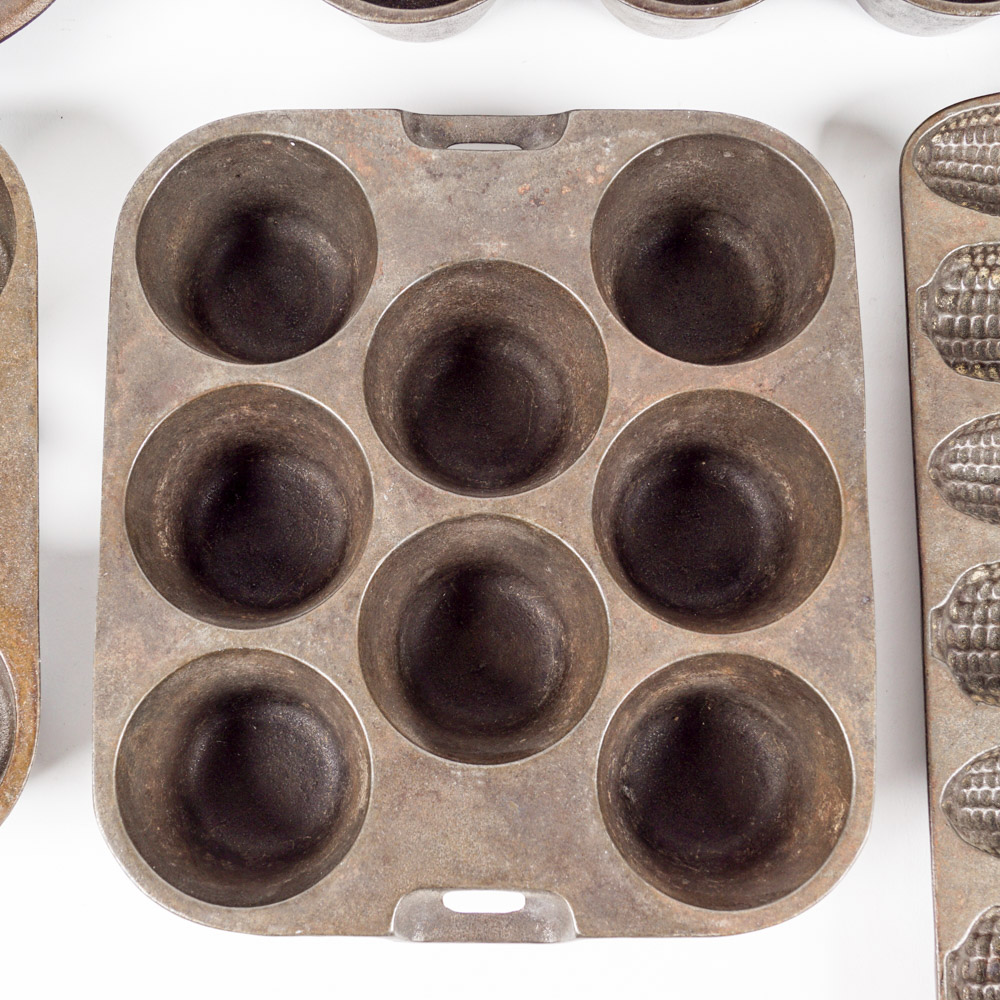 Group of Vintage Cast Iron Molds