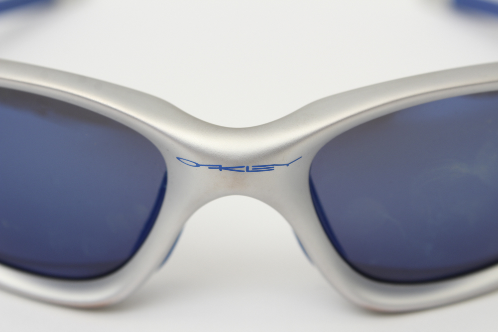 Oakley XX Silver and Ice Blue Sunglasses