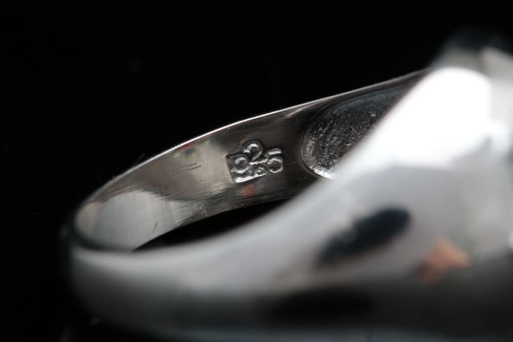 Sterling Silver, Garnet and Peridot Ring