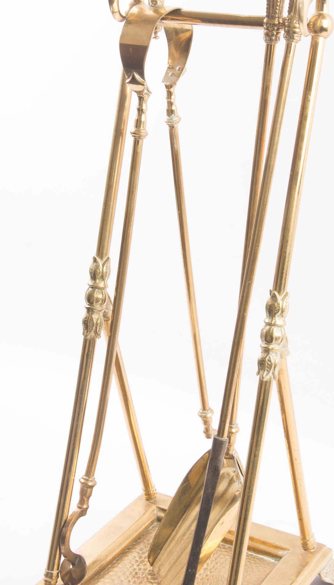 Vintage Brass Fireplace Tool Set