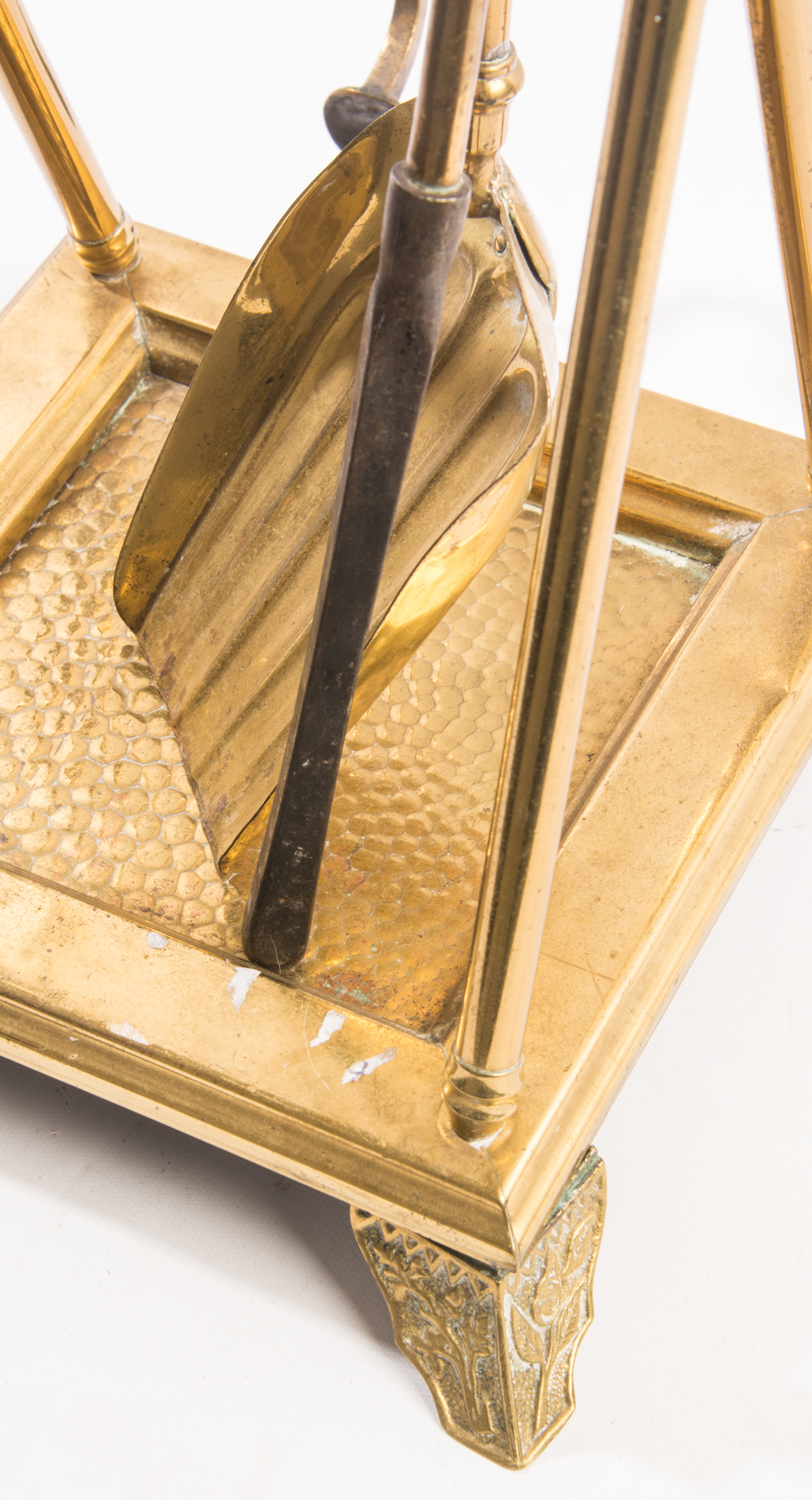 Vintage Brass Fireplace Tool Set