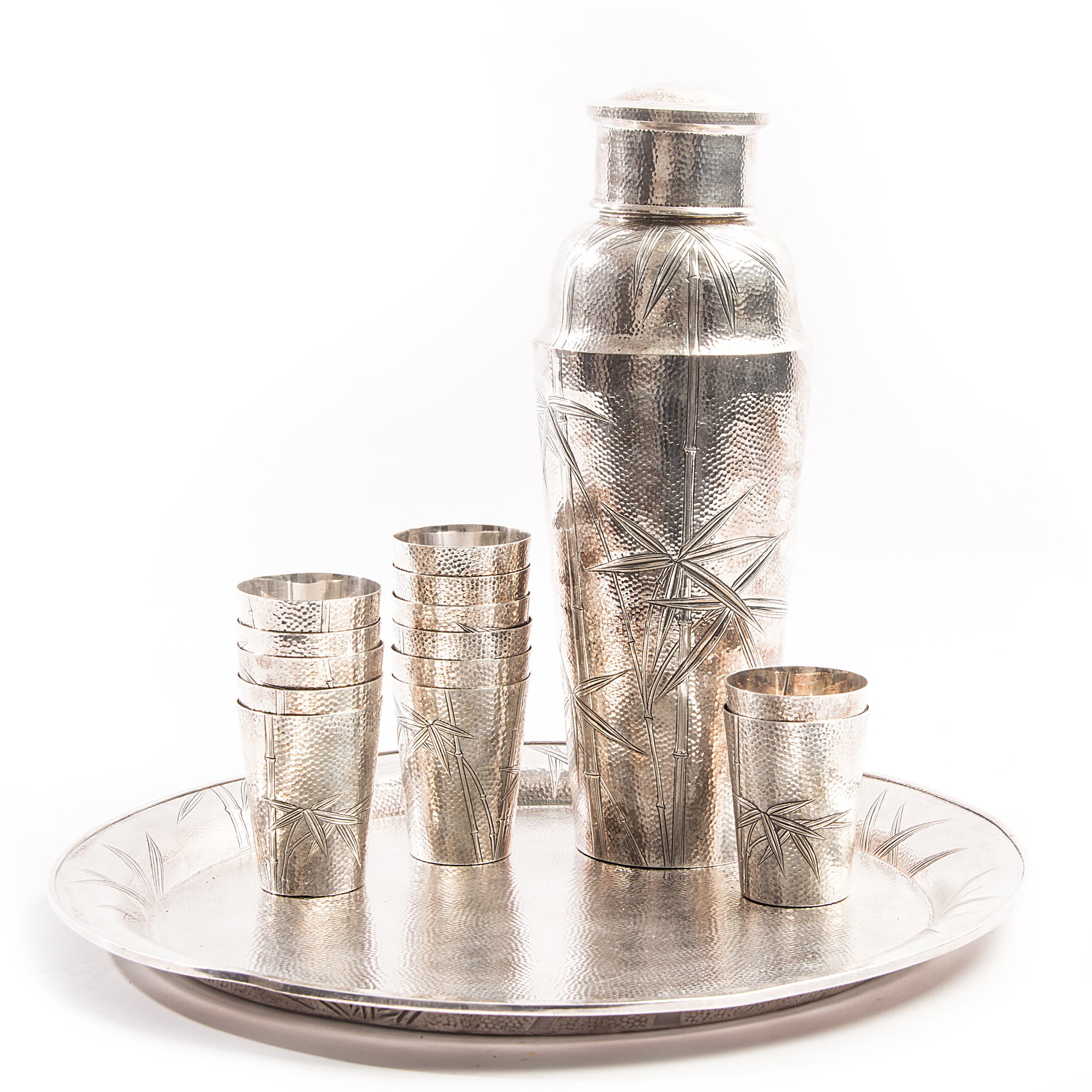 Sterling Silver Asahi Shoten Cocktail Set