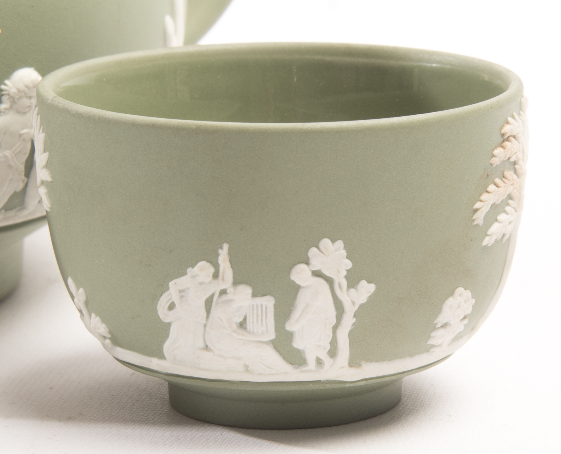 Wedgwood Celadon Jasperware Tea Set