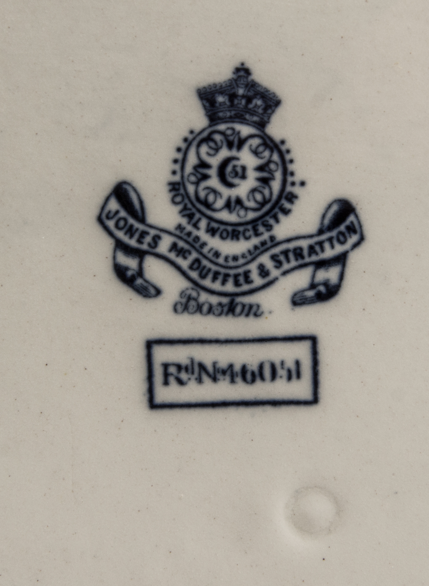 Early 20th Century Royal Worcester Jones McDuffee & Stratton Serving Bowl