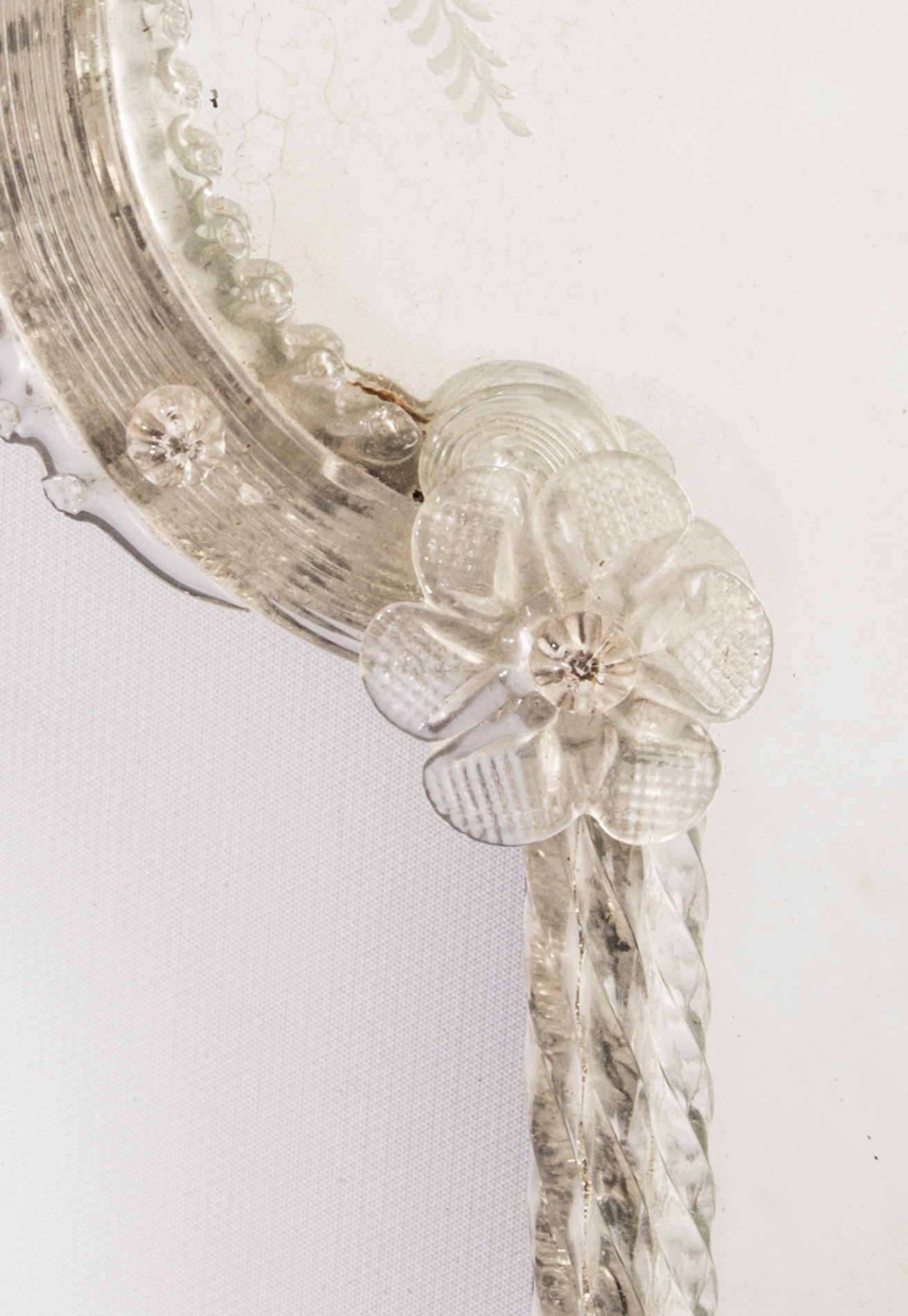 1940s Venetian Mirror Back Wall Sconce