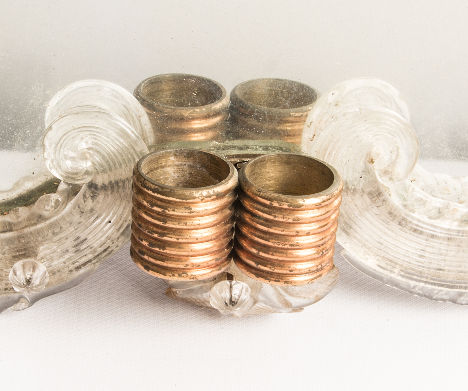 1940s Venetian Mirror Back Wall Sconce