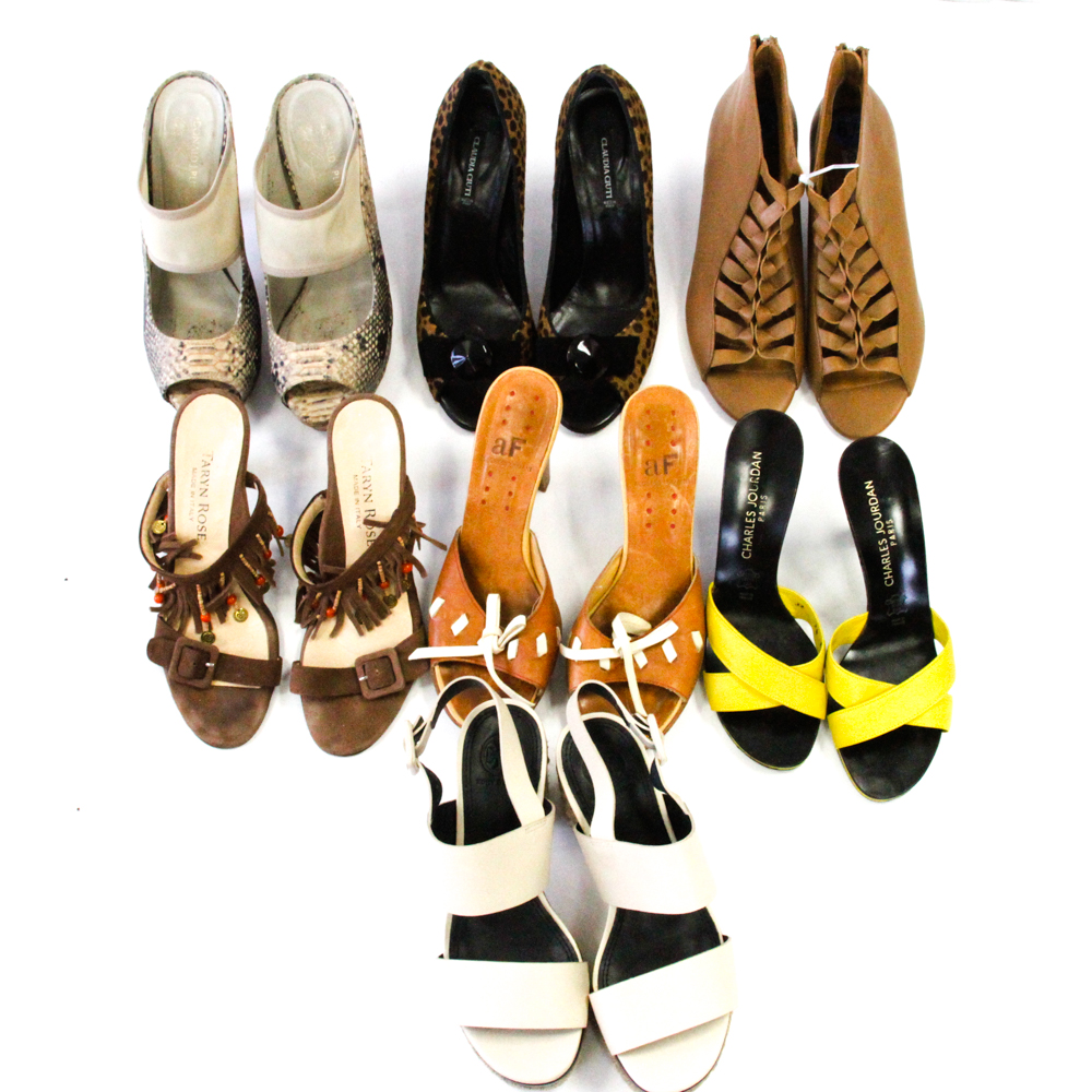 Contemporary Heels Including Tory Burch, Alberto Fermani, Kelsi Dagger