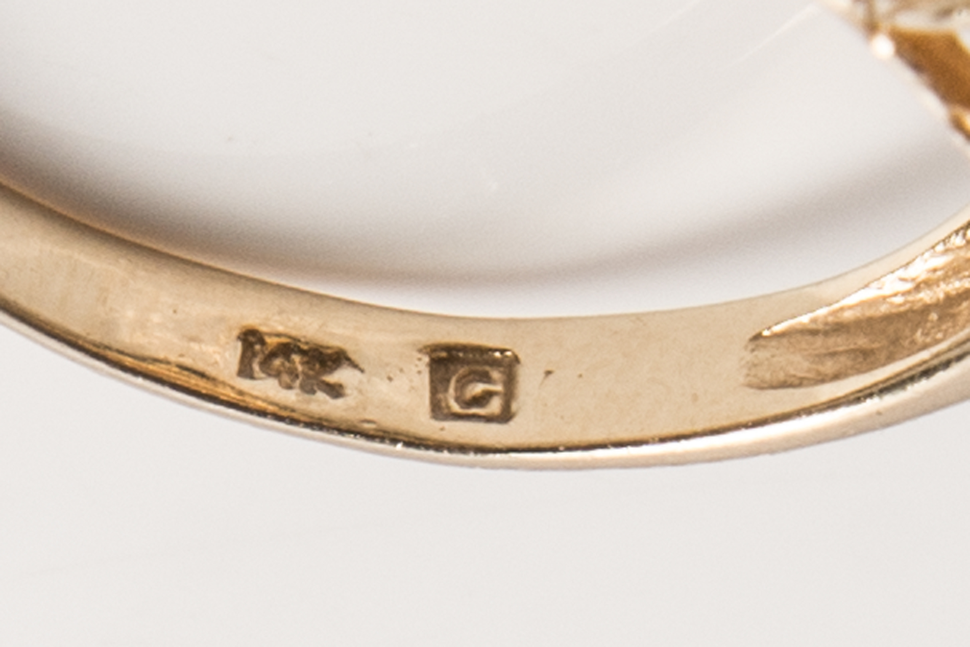 14K Cultured Pearl and Diamond Halo Ring