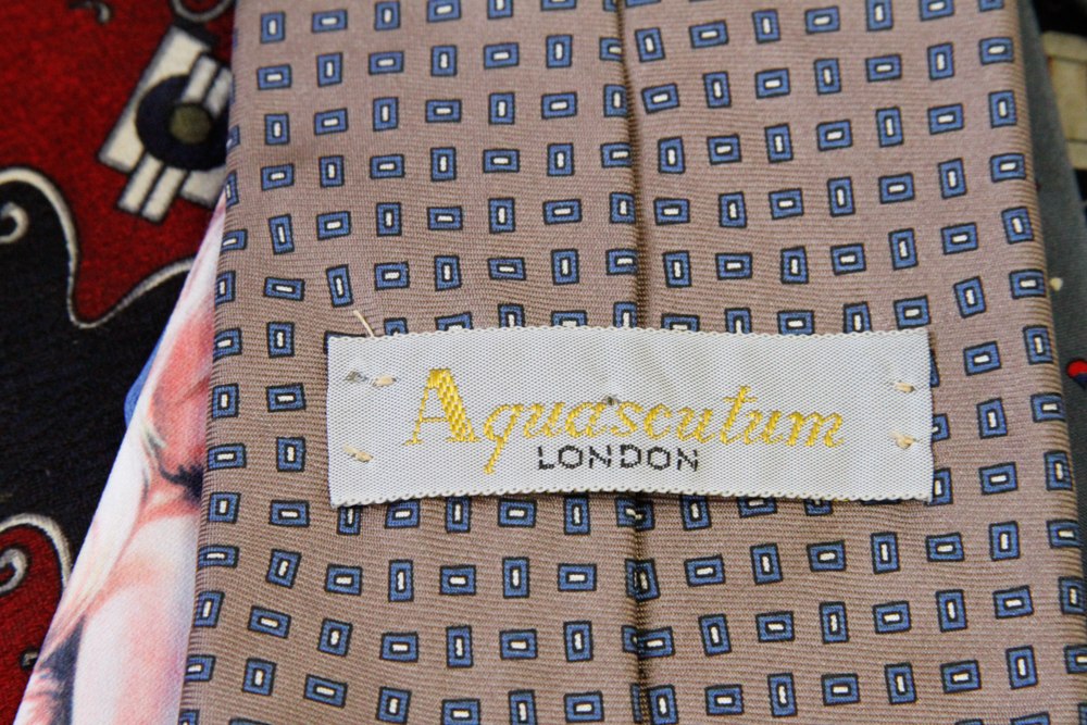 Seventy Five Vintage Ties, Bowties, Suspenders Including Valentino, Dior, Zegna, Don Loper