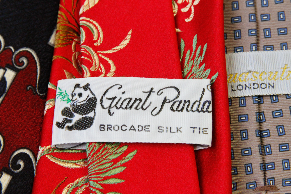 Seventy Five Vintage Ties, Bowties, Suspenders Including Valentino, Dior, Zegna, Don Loper