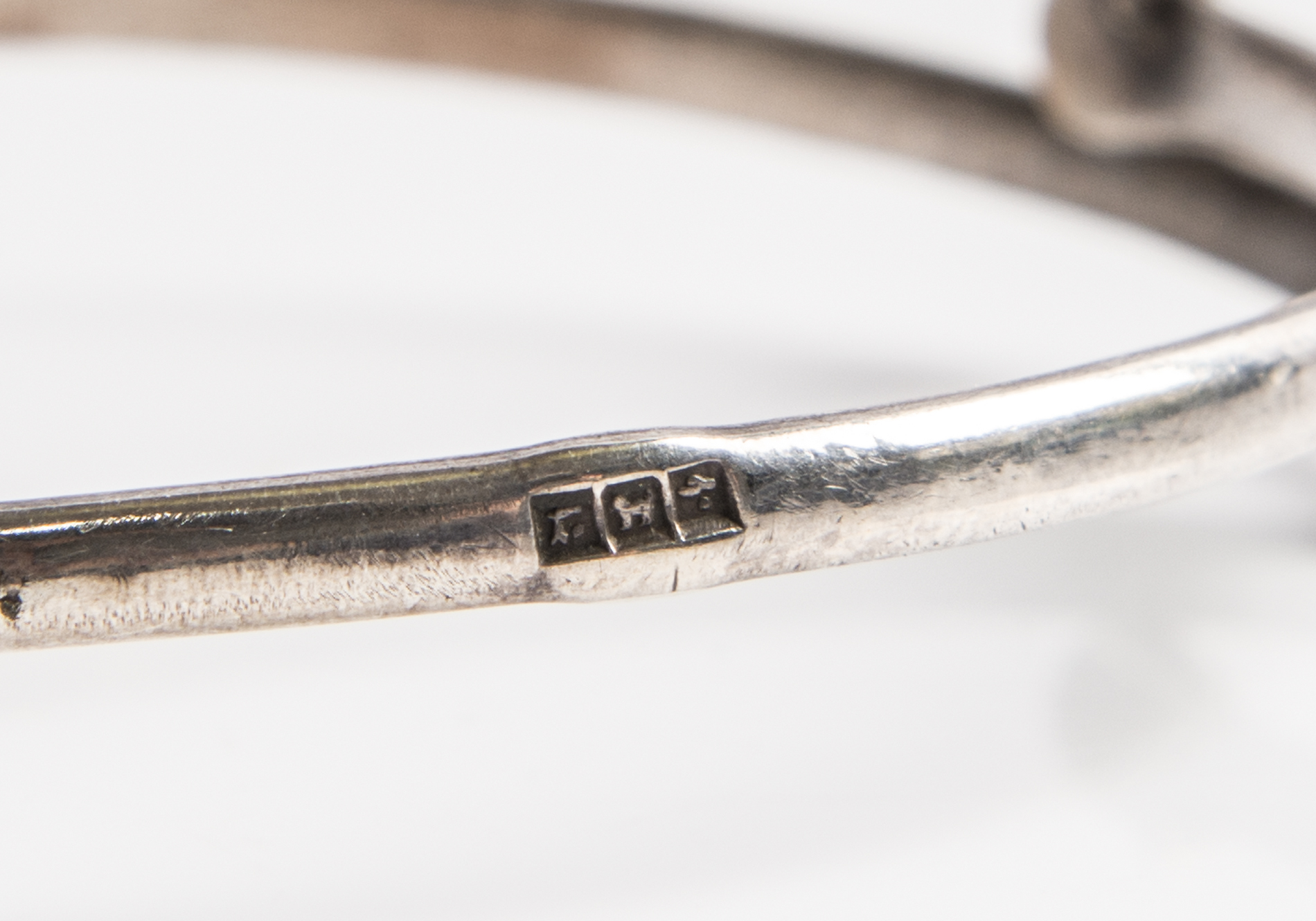 Sterling Silver and Turquoise Scarab Bangle Bracelet