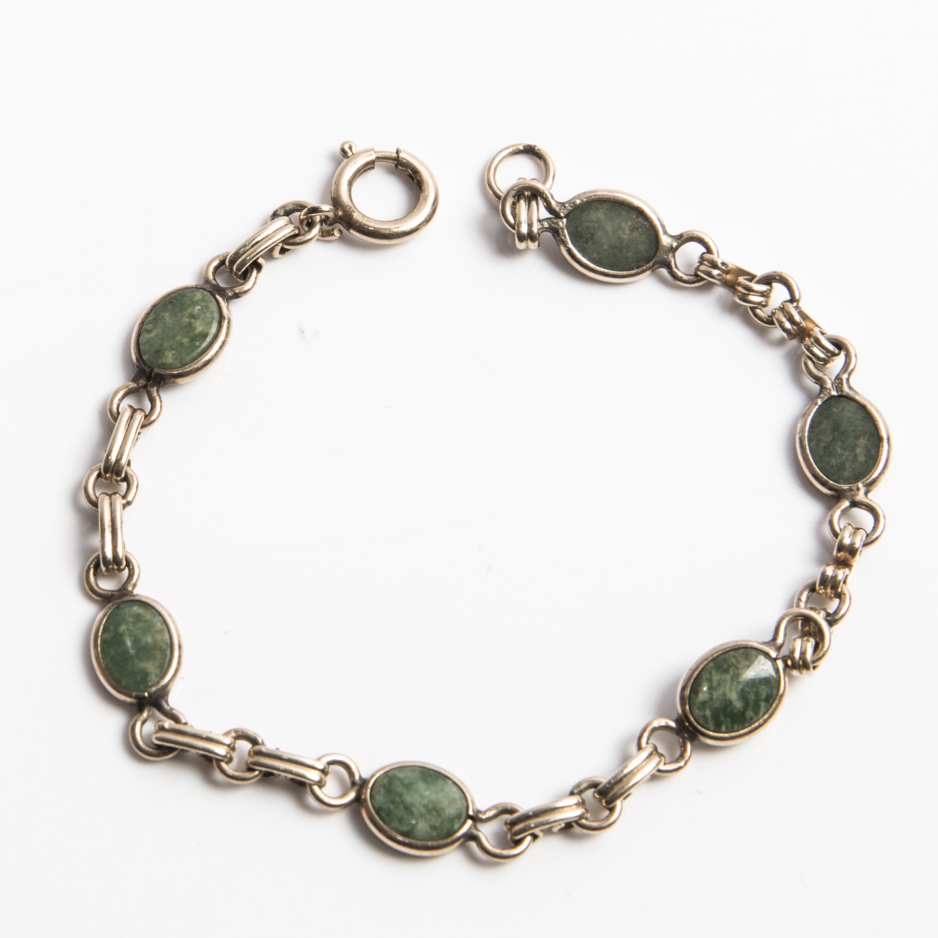 10K Yellow Gold Nephrite Bracelet