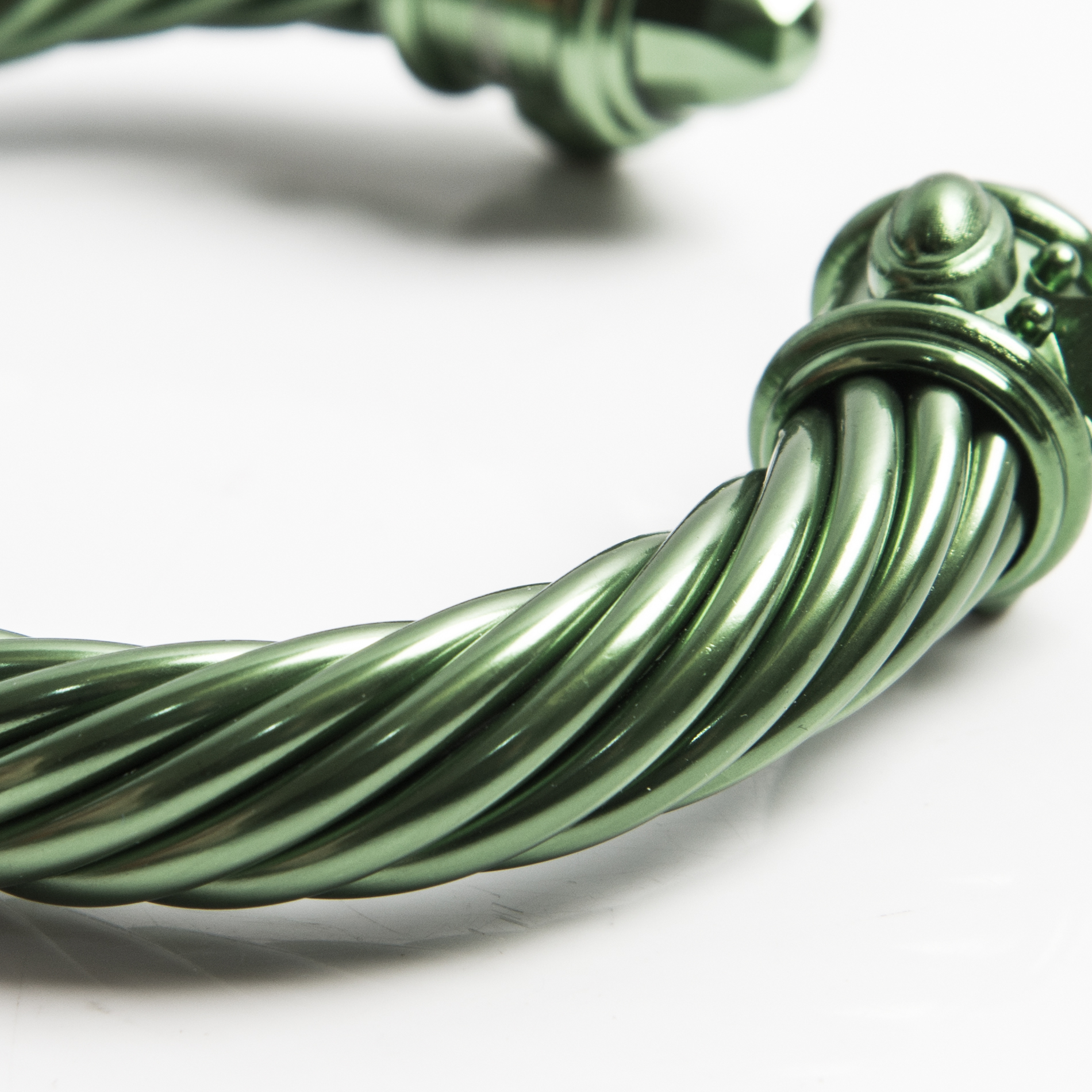 David Yurman Green Aluminum Cable Cuff