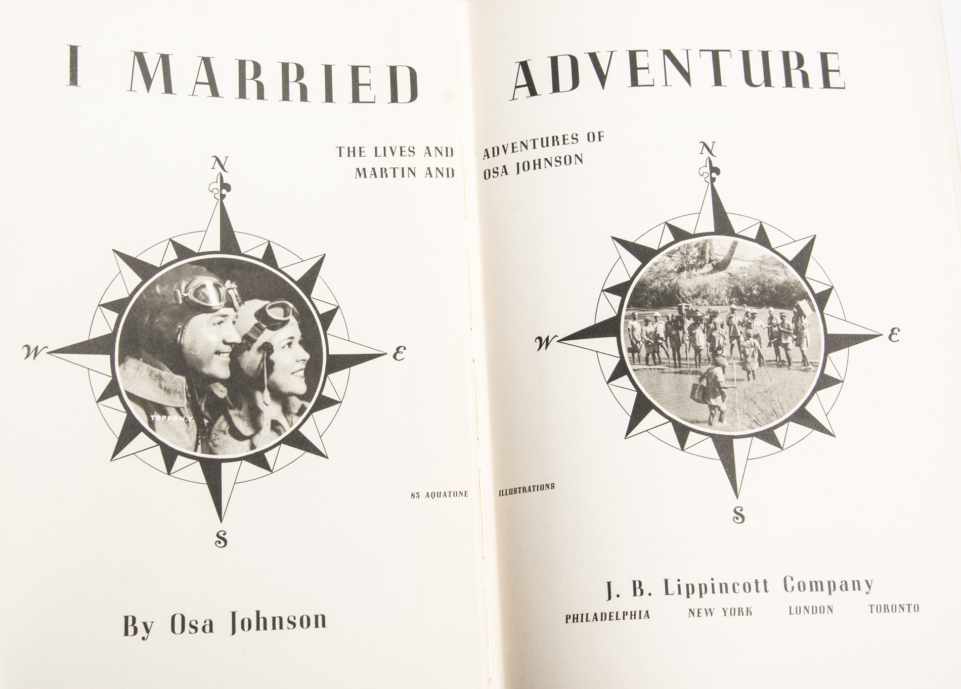 Osa Johnson "I Married Adventure" Signed First Edition, Fifth Impression Book