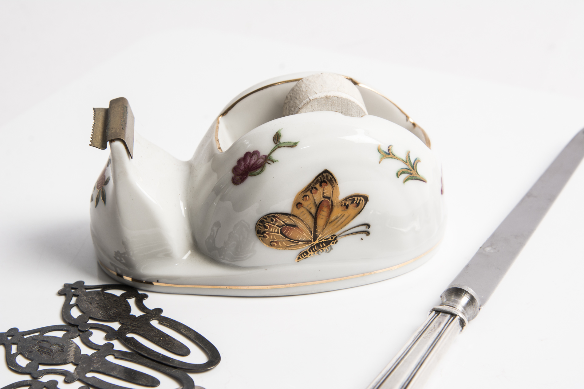 Desk Set Including Sterling Silver